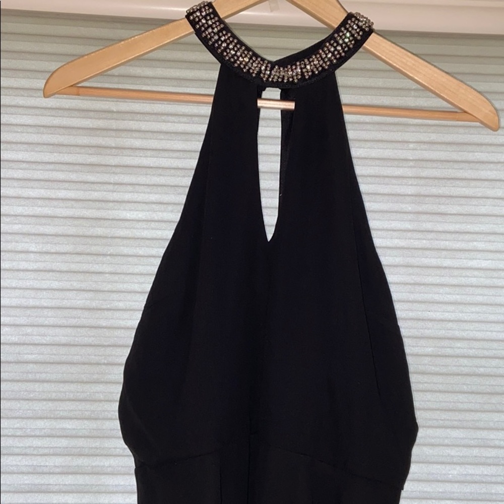 Black Formal Racerback Dress; Size M